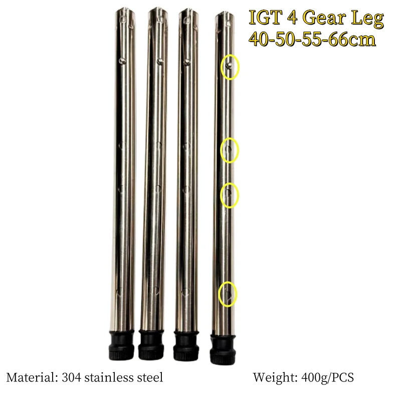 IGT Leg Outdoor Stainless Steel IGT Table Legs Combination Picnic Table Leg 4-Gear Telescopic Table Legs IGT Table Legs