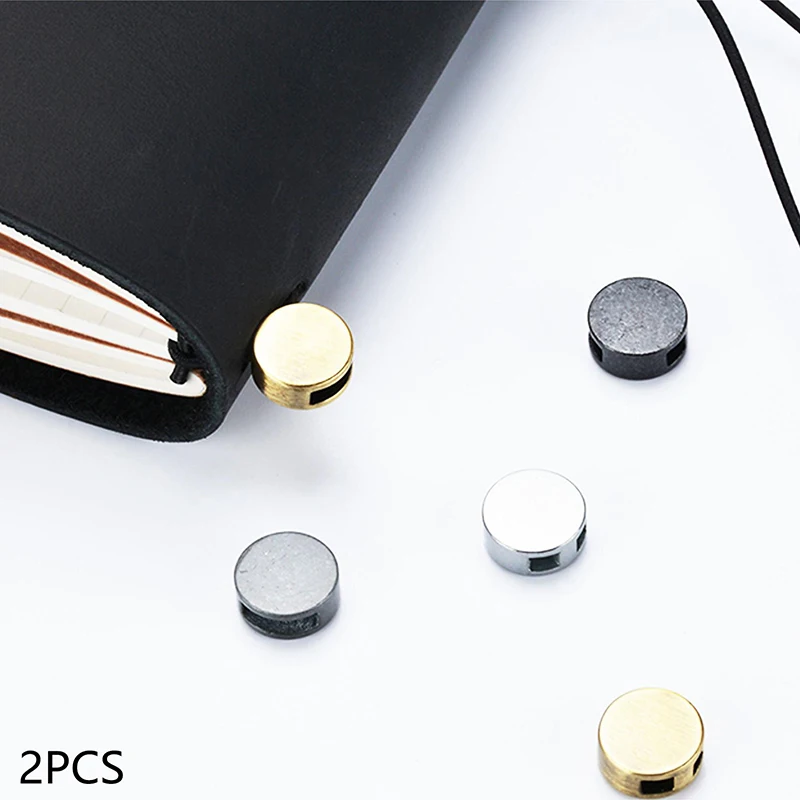 2 Stuks Vintage Reizigers Notebook Accessoires Metalen Touw Gesp Planner Decoratieve Diy Tool Hoogwaardige Retro Hanger Briefpapier