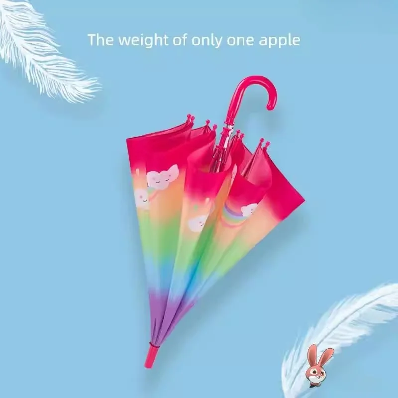 

Ультралегкий детский зонт-пончо с длинной ручкой, милый дизайн для детского сада, для мальчиков и девочек, для дома