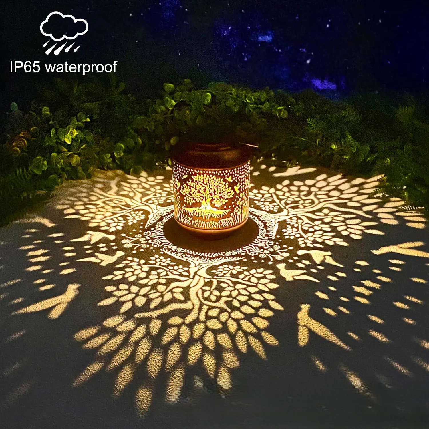 

Solar powered Life Tree Courtyard Light Solar Starry Sky Lantern Garden Lawn Atmosphere Light Pendant Light