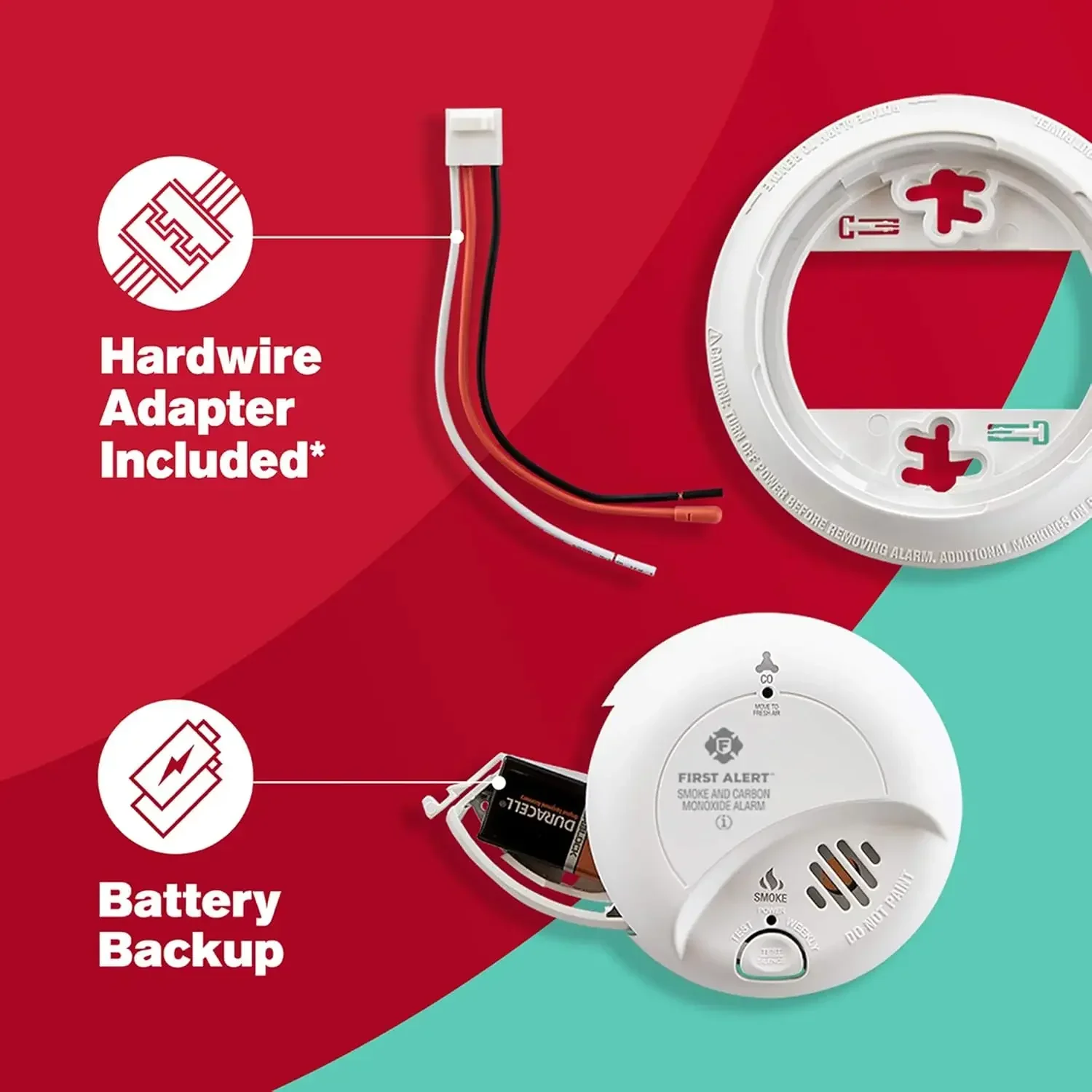 

[New Arrival, Free Shipping!]BRK SC9120B-3 Hardwired Smoke and Carbon Monoxide (CO) Detector with Battery Backup, White, Pack of