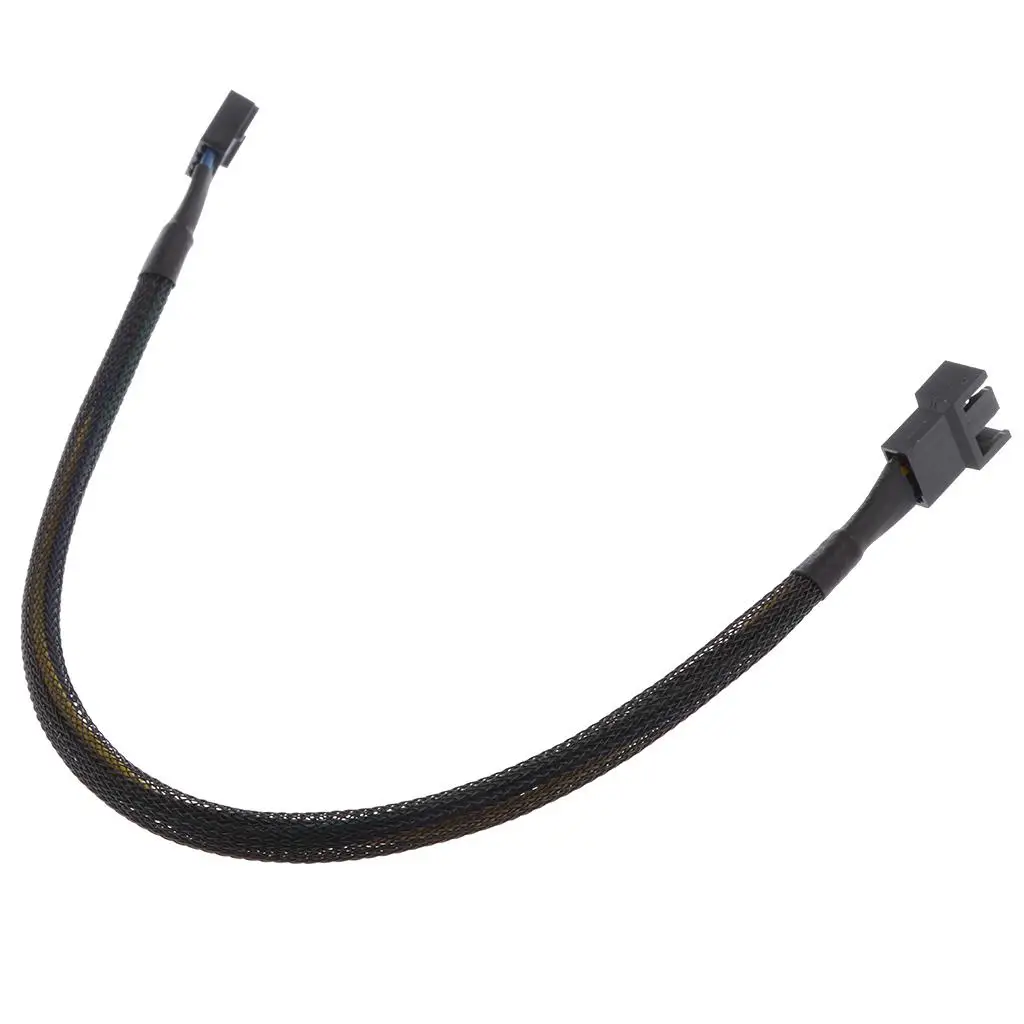 . Braided Male to Female CPU Fan Extension Cable for CPU Installation -