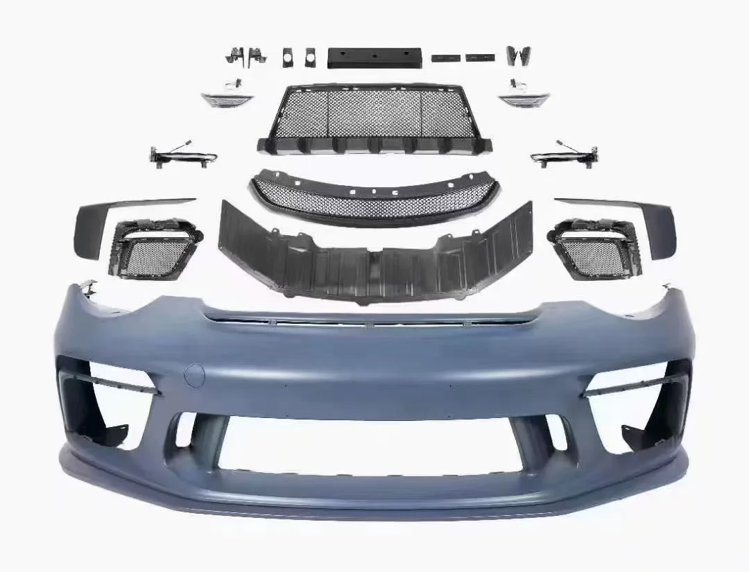 

Новый улучшенный обвес 991.2 GT3 для 997 с вырезами под выхлопную систему, крепление болтами, универсальная установка