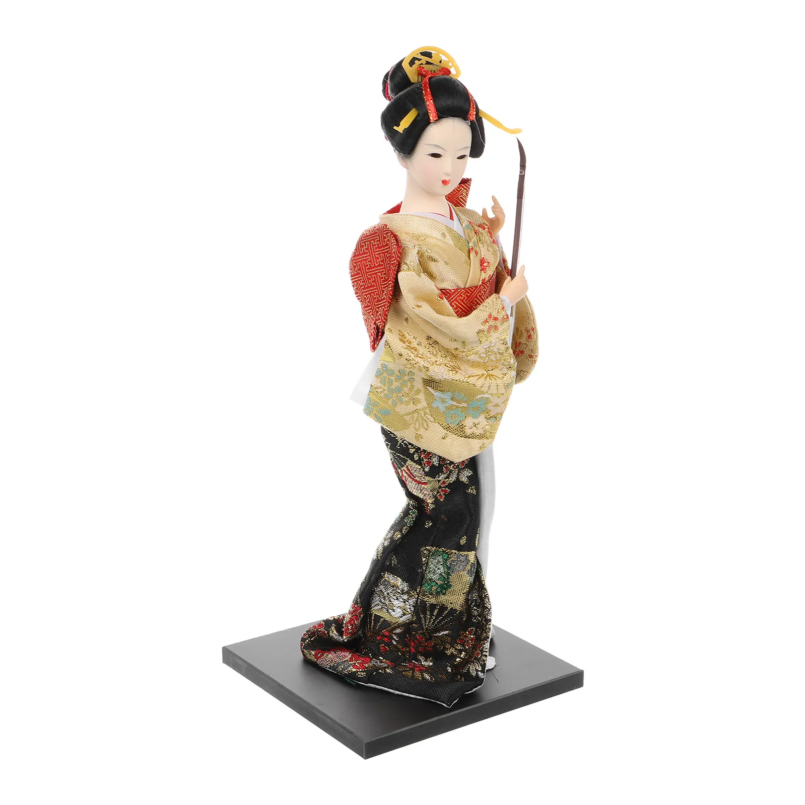

Japanese Geisha Kimono Statue Traditional Handicraft Home Decoration Asian Artistry Sculpture Elegant Oriental