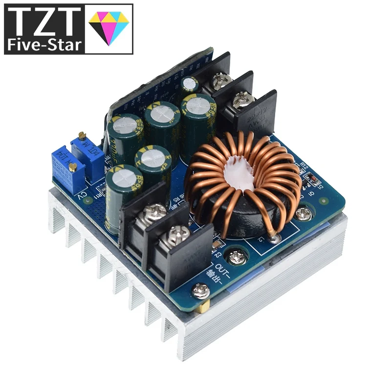 DC-DC 400W 15A Step Down Buck Converter DC 10V-60V To 0-45V Constant Voltage Constant Current Adjustable Power Supply Module