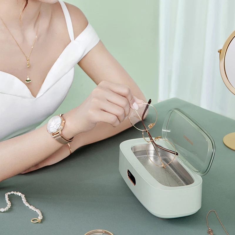 Di Động Siêu Sonic Bụi Bám Bẩn Siêu Sonic Rửa Máy Giặt Mini Foy Kính Đồng Hồ Trang Sức Dao Cạo Răng Giả Kính