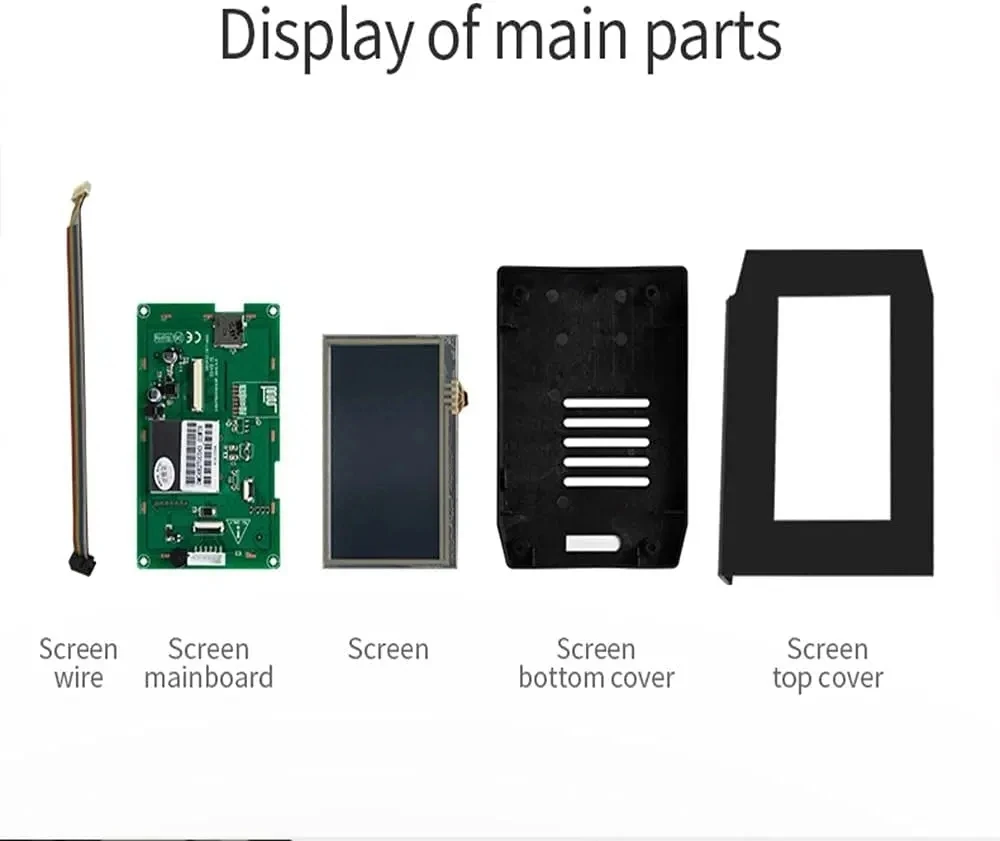 Creality Ender 3 Touchscreen Kit 4.3 Inch LCD Display with V4.2.7 Mainboard for Ender 3/ Ender-3 V2/3 Pro 3D Printers