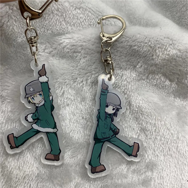 LLavero de Anime Chito Yuri, llavero acrílico con correa, accesorios para colgar figuras, 6cm