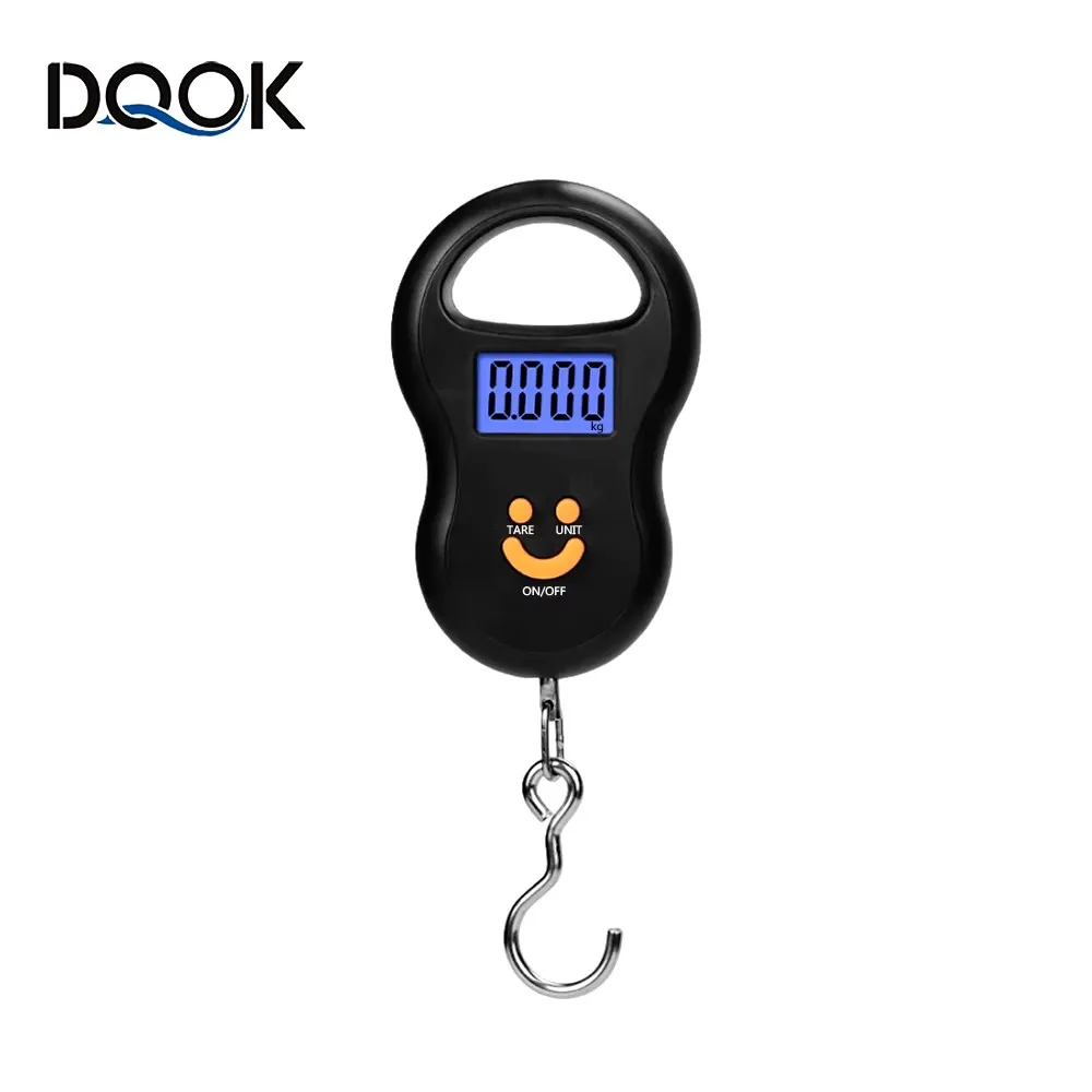 ميزان إلكتروني 50 كجم 10 جرام مقياس معلق LCD المطبخ الرقمي الخلفية أوزان الصيد مقياس الجيب موازين أمتعة السفر #2