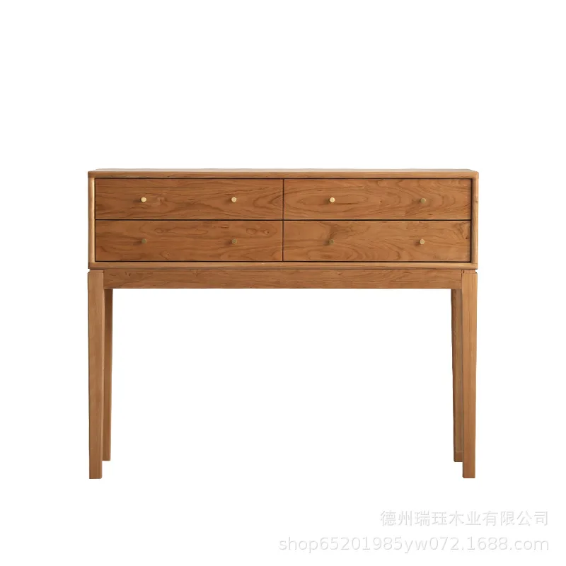 

North American black walnut porch cabinet, pure solid wood counter table, modern simple Buddhist niche, Nordic