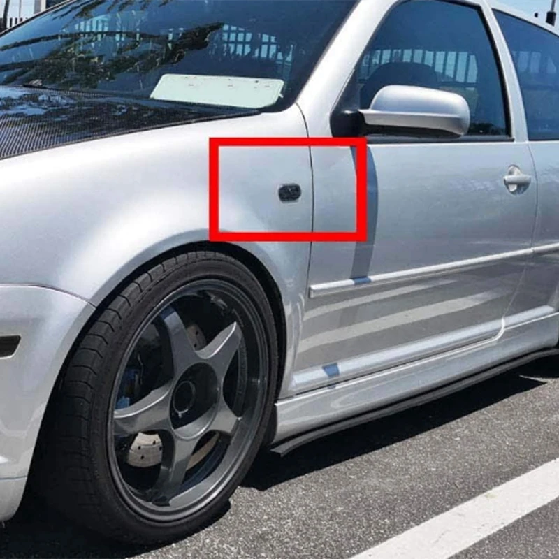 Penutup lampu sein hitam, penanda samping mobil untuk MK4 Golf ,B5/B5.5, 2 buah