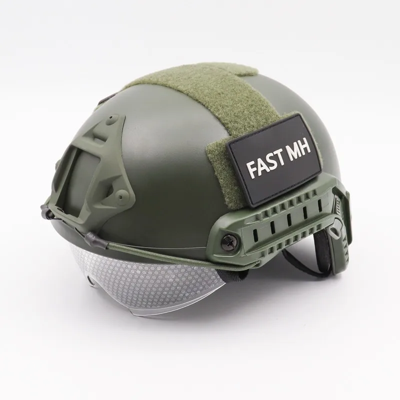 FAST Tactical Helmet MH Goggles Edition Helmet Protective Equipment Cycling Military Fan Light Rail Helmet 2026 view 4