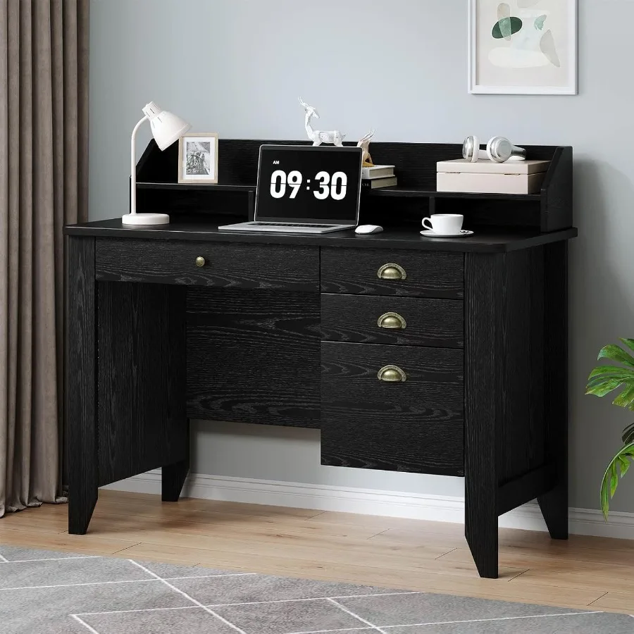 Black Office Desk W… - image