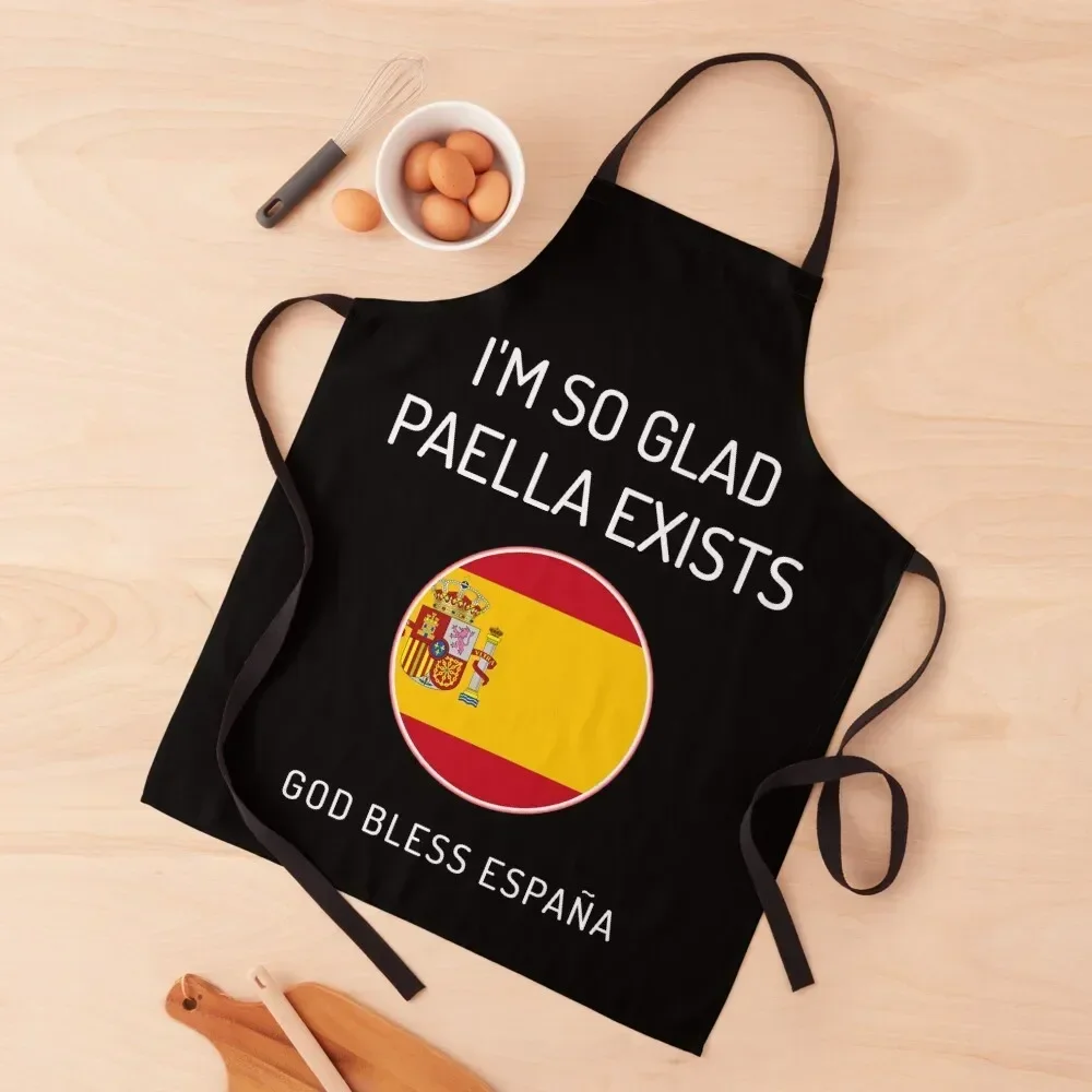 

I'm So Glad Paella Exists Apron kitchen woman Korean for kitchen useful chef costume Apron