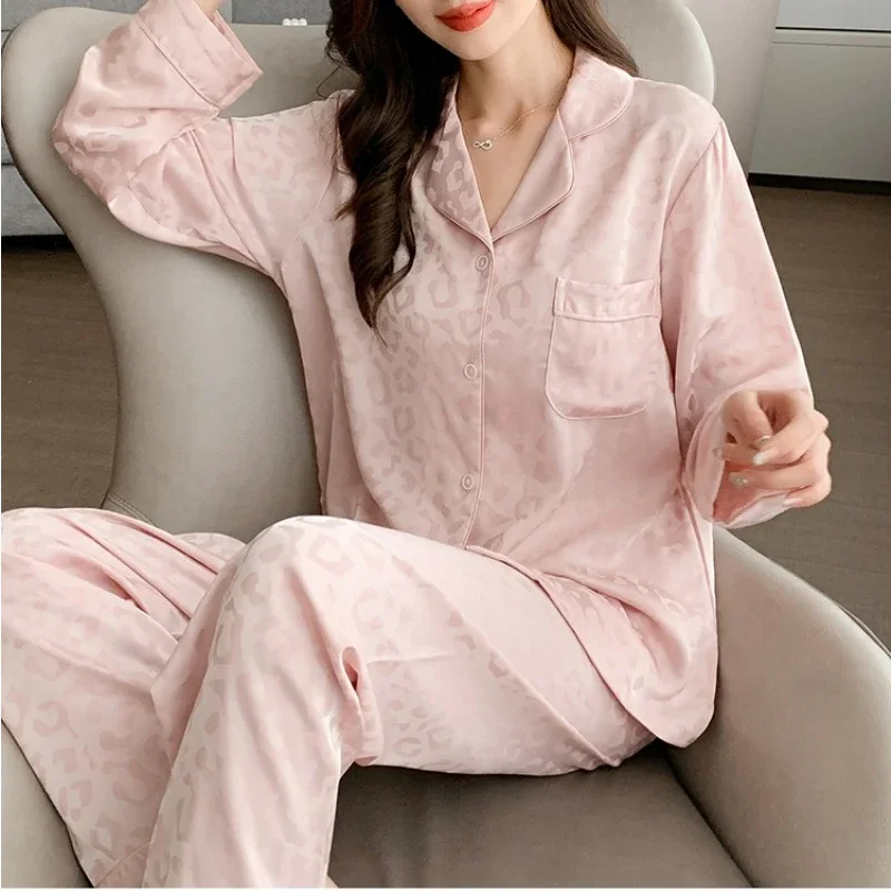 Pajama Pants Set Short Sleeve Pants Women's Clothing Homewear Buttons Cardigan Comfort Casual Breathable Relaxed Korea Simple