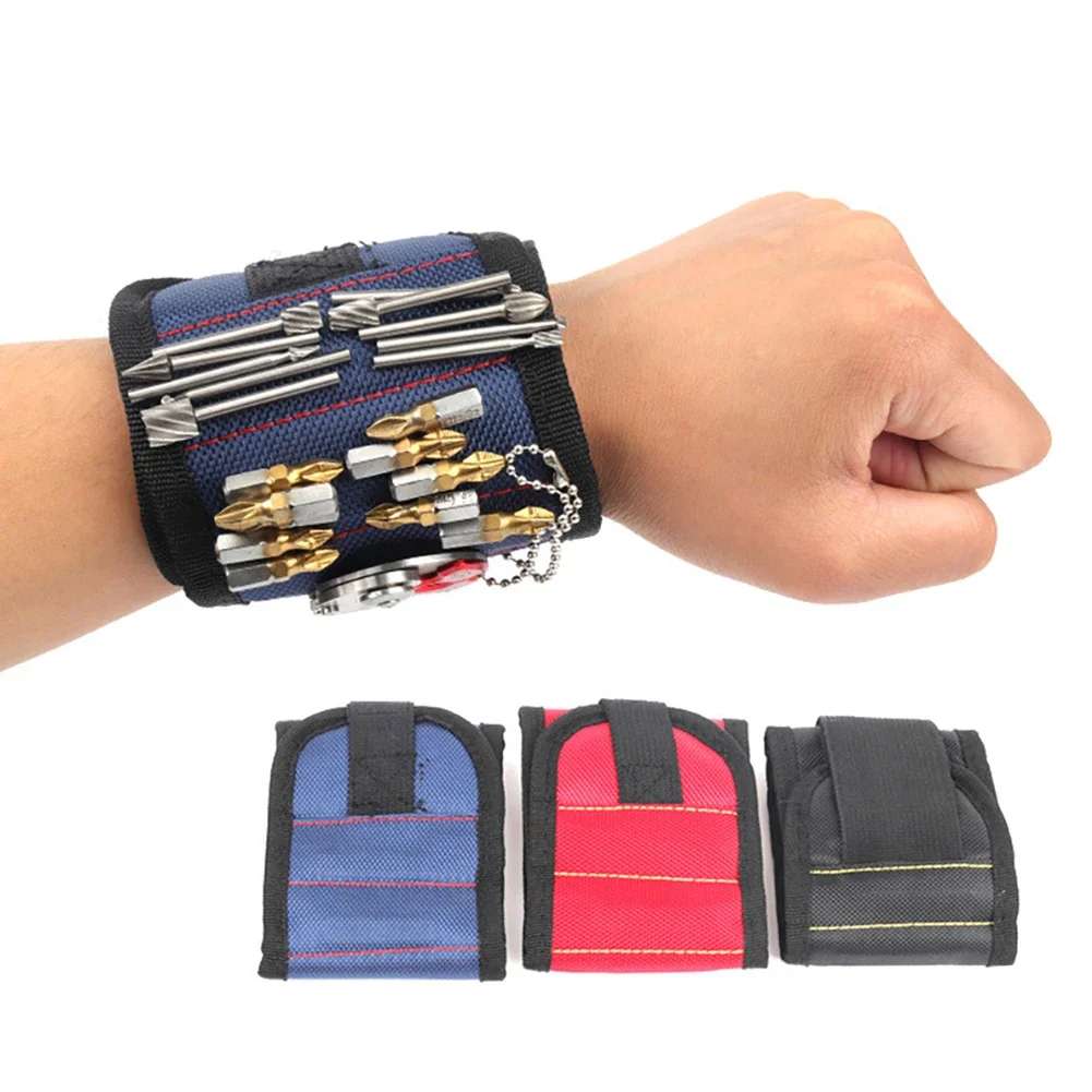 Magnetic Wristband for Holding Screws Nails Drilling Bits Wrist Tool Holder Belts with Strong Magnets Cool Gadgets for Men