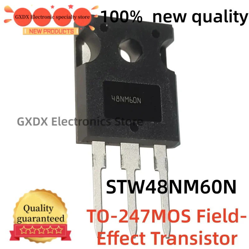 5-10-30-50 piezas/lote 100% nuevo quality TO247 48NM60N STW48NM60N TO-247 44A 600V MOS Field-Effect Transistor