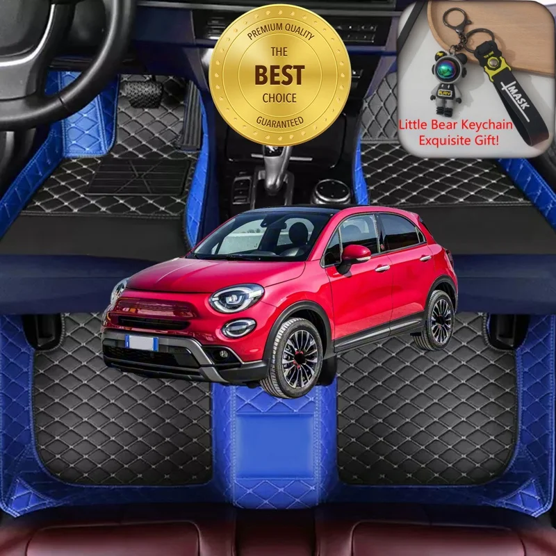 Custom Fit for Fiat 500X SUV 2014-2026 Car Floor Mats Luxury Car Accessories Auto Carpet Liner Mats Rugs Left/Right-hand Drive