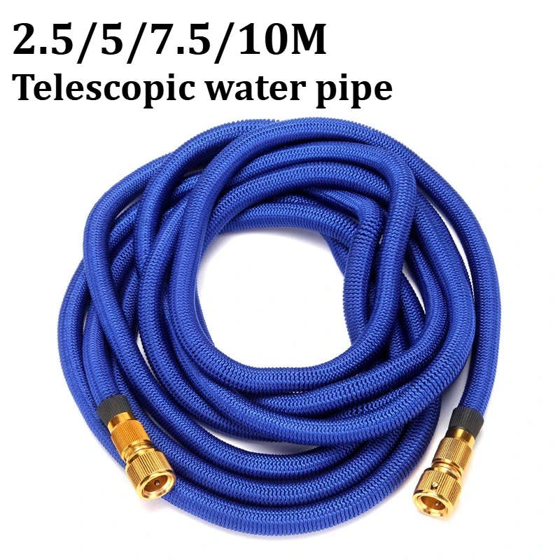 

Саморазжимающийся садовый шланг 2.5/5/7.5/10 м для уборки дома, полива сада, орошения, мойки автомобилей и подачи воды для цветов