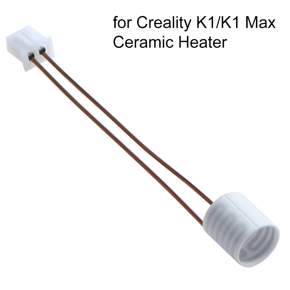 For Creality K1 Thermistor Ceramic Heater K1 /K1 Max Ceramic Heating Tube Ring 24V 60W High Thermal Conductivity Accessories