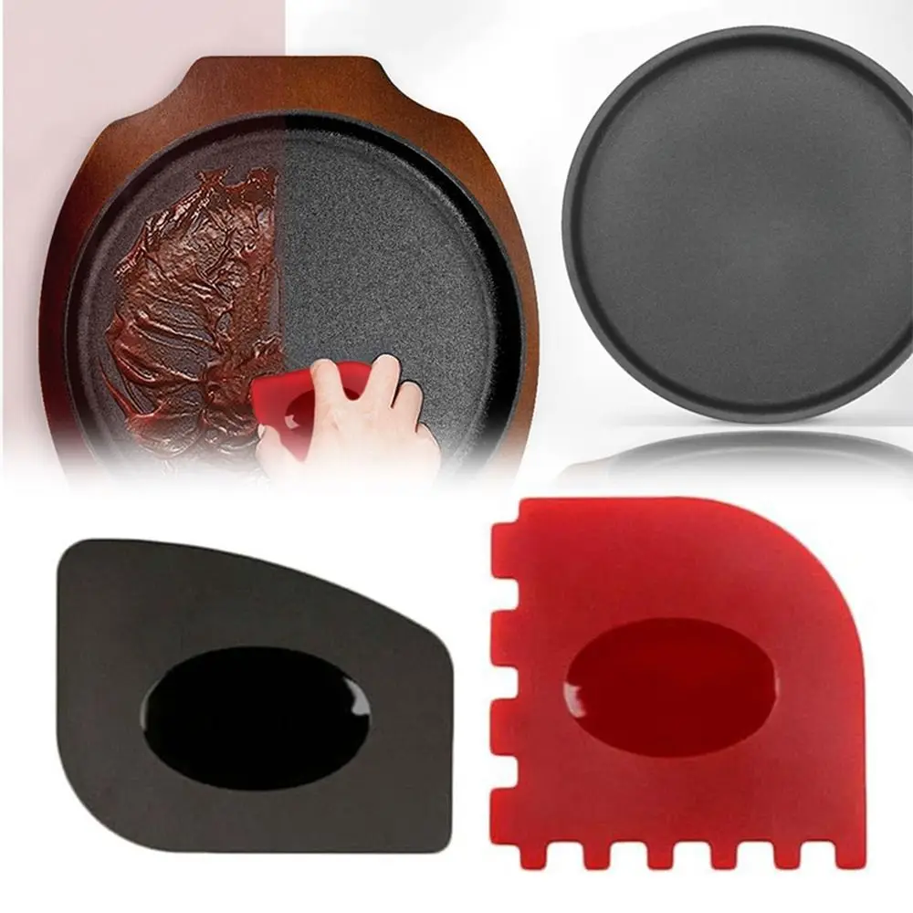 

High Quality Serrated Grill Pan Scraper Silicone Kitchen Cleaning Cleaning Scraper Tool Oil Scraper Kitchen