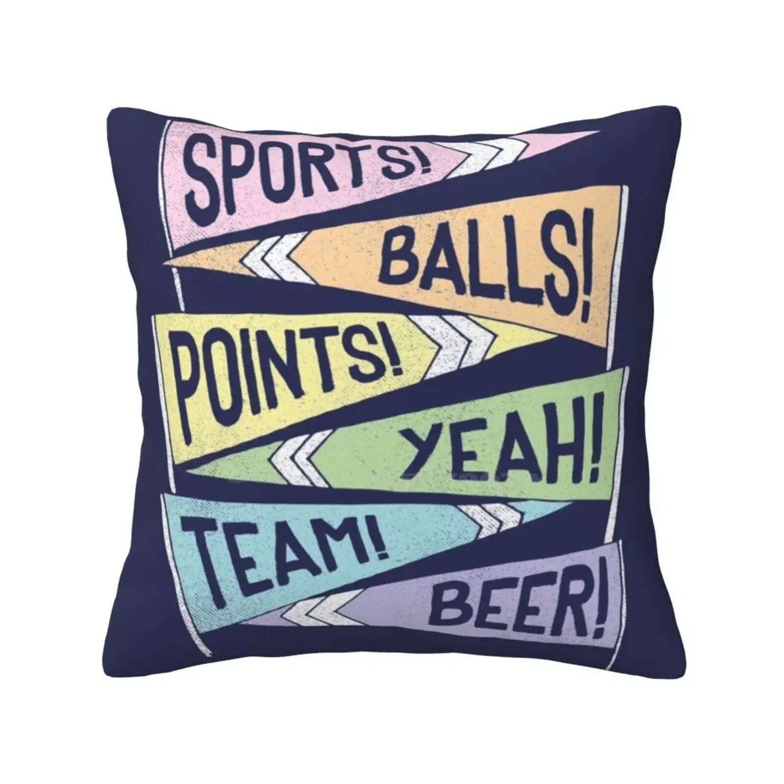 Super Ultra Mega March Madness Shirt , Yeah!!! Pillow Cover Hug Pillowcase Sports Basketball March Madness College Pennants