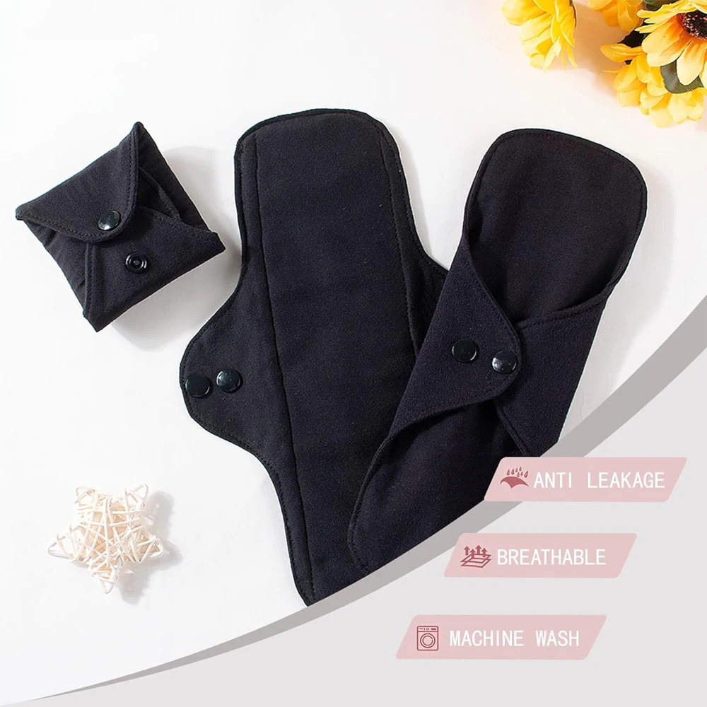 Reusable Adult Diaper Cotton Washable Panties Panty Liners Period Feminine Hygiene Pad Prevent Elderly Urine Leakage-3Piece Set