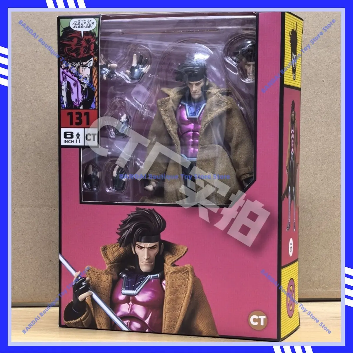 

In Stock Ct Toys Gambit Mafex 131 Action Figure Shf X-Men Wolverine Figure Statue Model Figurine Toy Customized Birthday Gifts