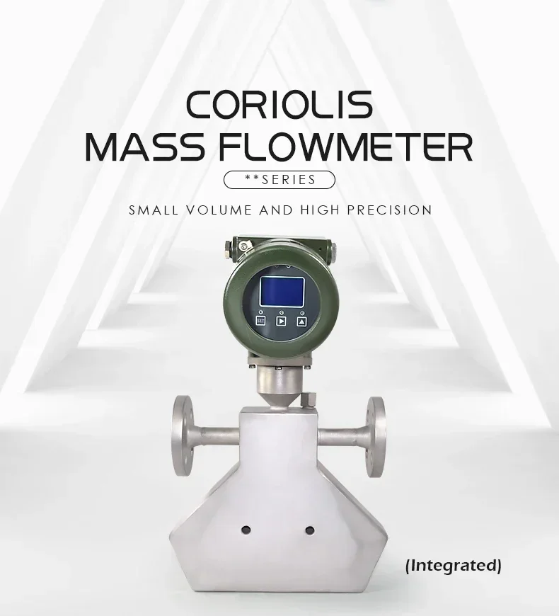 Medidor de flujo de masa de Gas de alta precisión, Shanghai jisen 0.2%, Coriolis