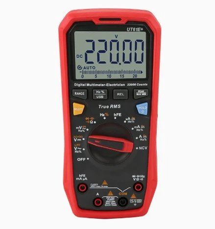 Digital Multimeter High Precision AC DC Voltage Tester for Electricians Engineers Auto Range Anti Burn LCD Display UT61E