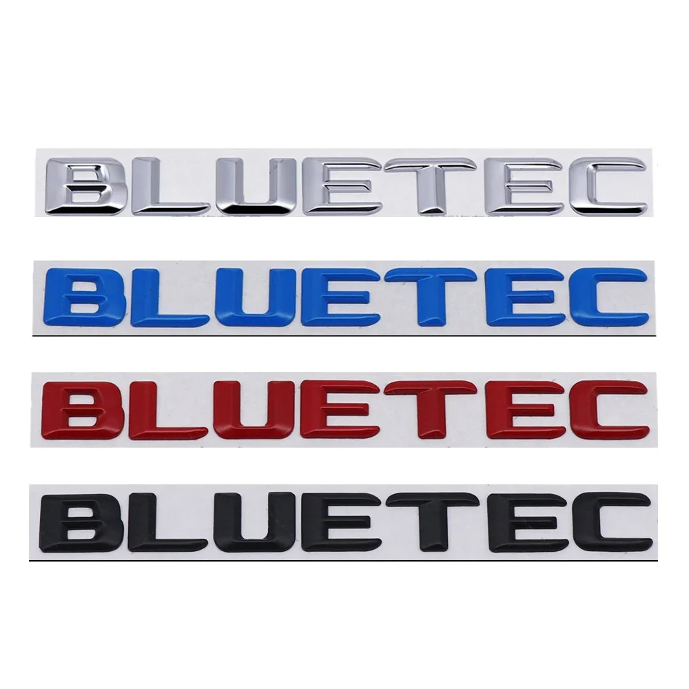 Car Body Side Badge Tail Trunk Emblem Sticker for Mercedes Benz BLUETEC W210 W204 W212 W124 G500 C200 E320 CLA CLK CLS ML S320