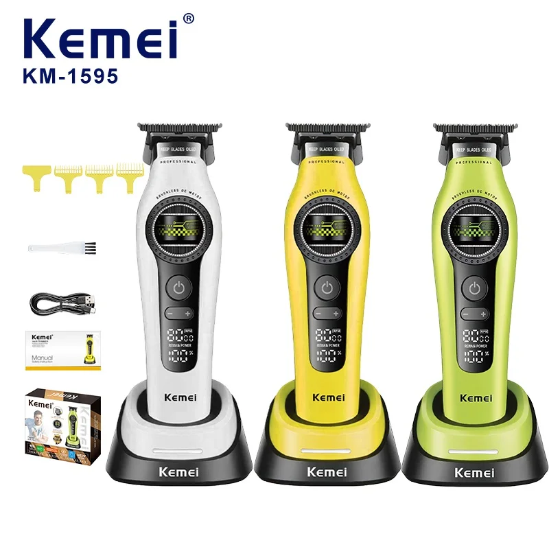 kemei-1595-professional-hair-trimmers-barber-hair-clippers-f1-super-engine-external-brushless-motor-hair-cutting-machine