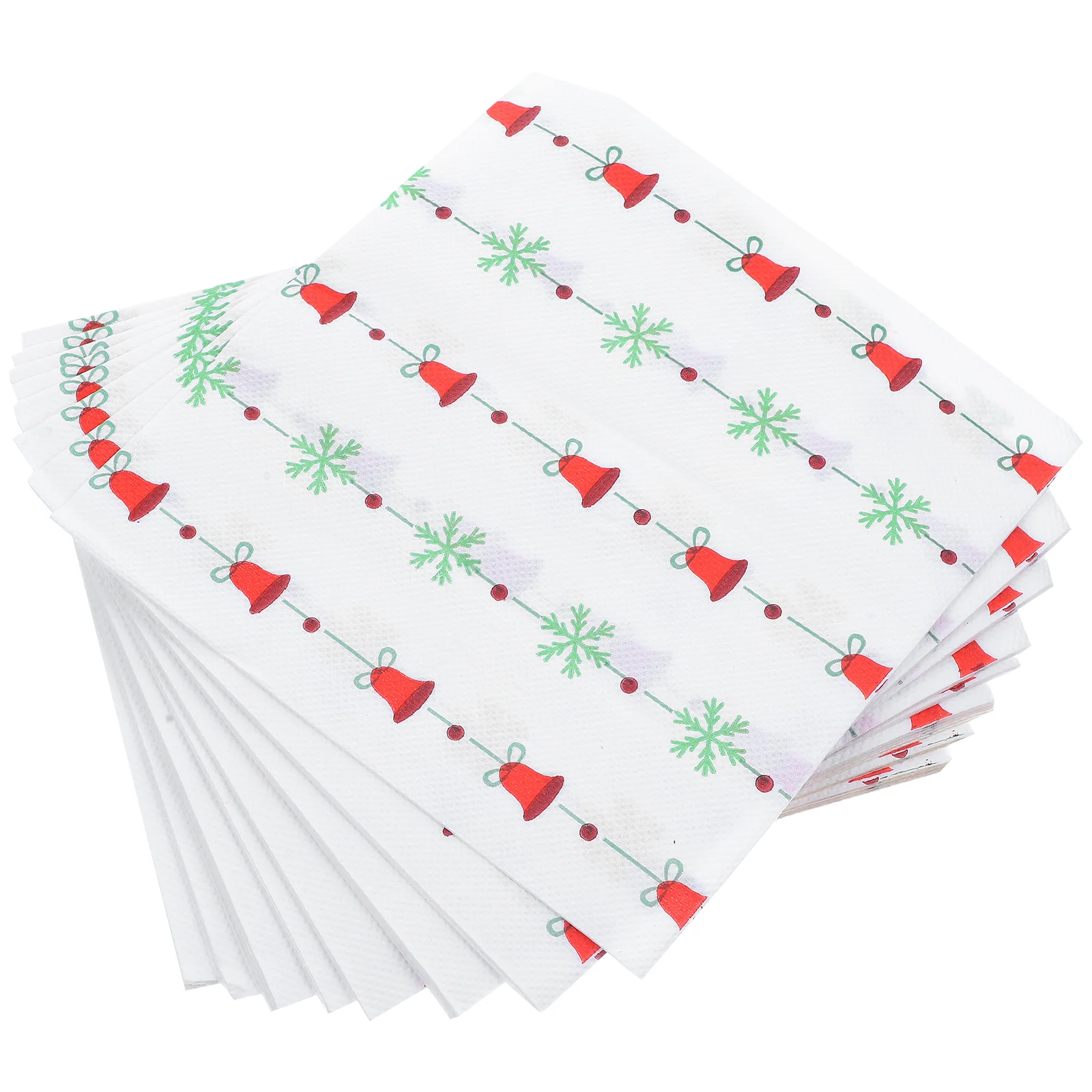 Serviettes de noël imprimées flocon de neige, 20 pièces, jetables, en papier écologique, pour dîner de noël, cadeaux de fête d'anniversaire pour enfants