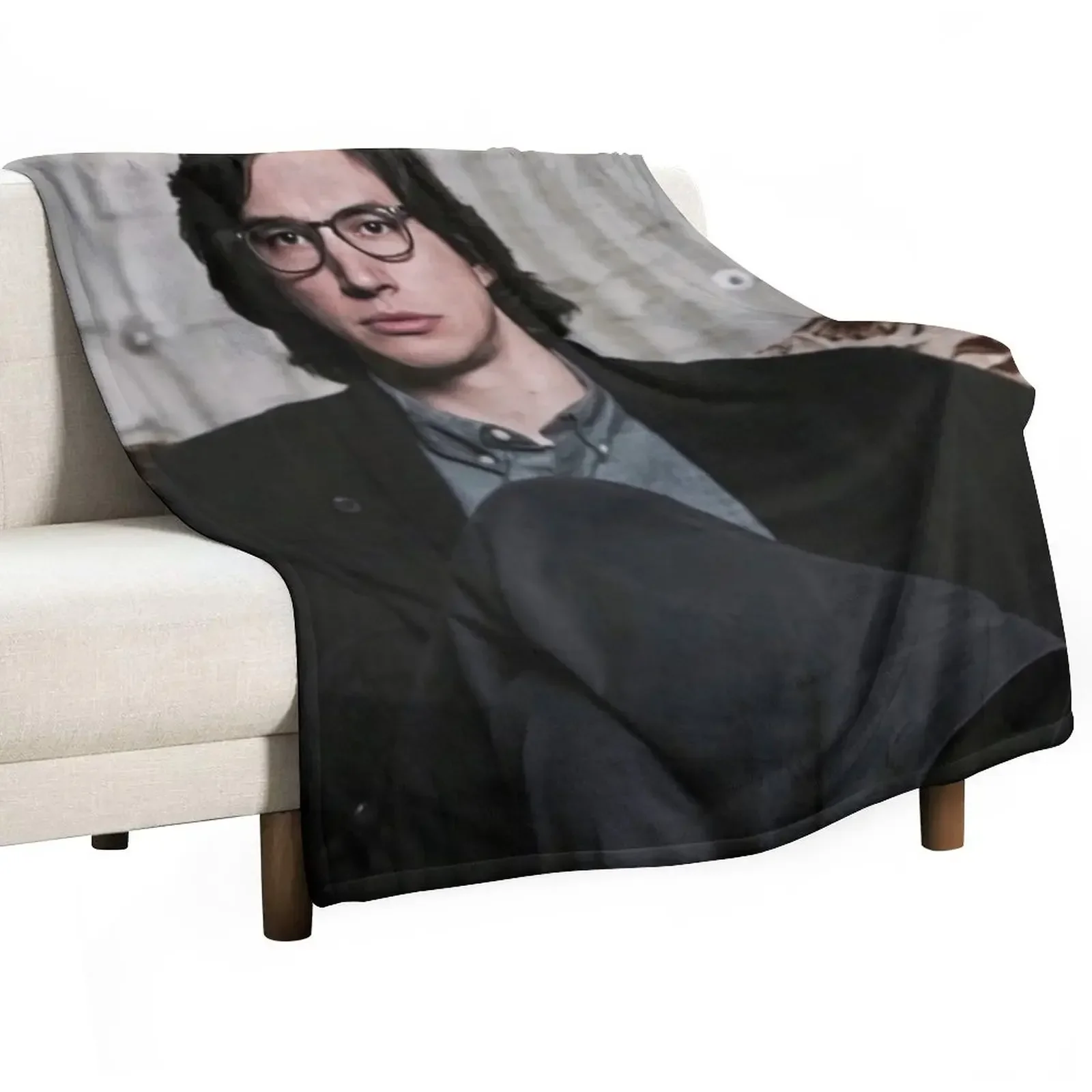 

Adam Driver Glasses Throw Blanket Kid'S anime Blankets