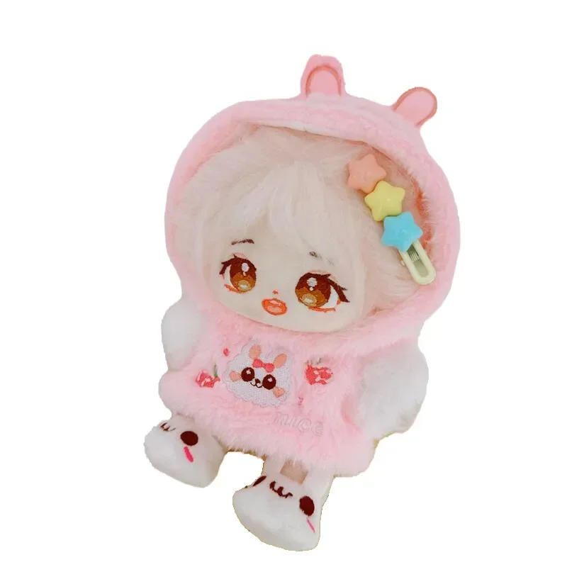 Vestiti per bambole di pezza da 20 cm Cappotto di pelliccia Kawaii Felpe con cappuccio Pantaloncini Vestito Idol Vestiti per bambole Vestito di cotone Vestire Giocattoli Accessori
