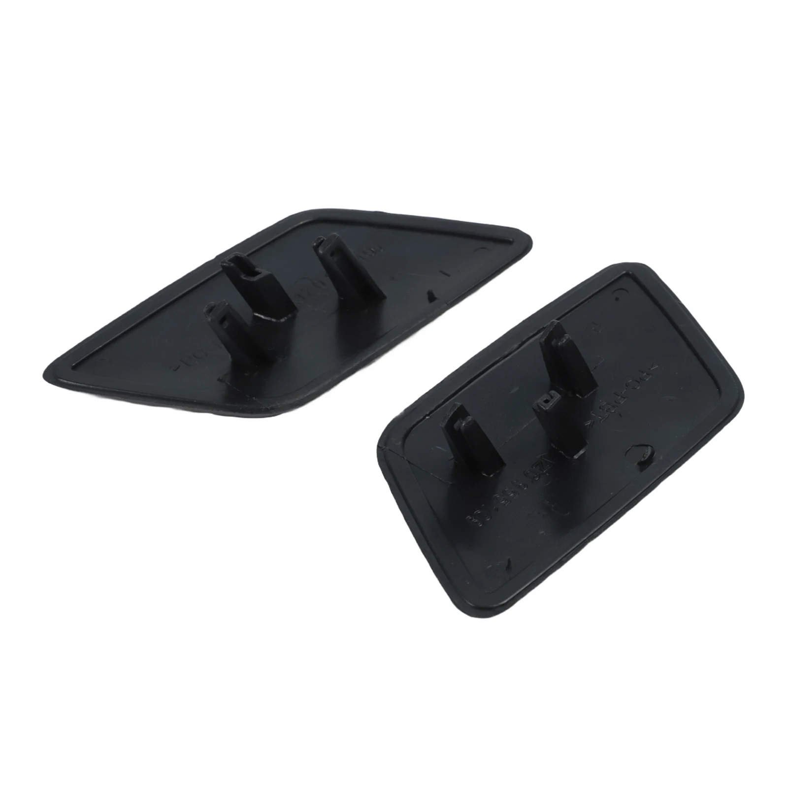 

2 шт., крышка сопла омывателя фар переднего бампера для Skoda Octavia Mk2 1Z0955109/1Z0955110, черные пластиковые внешние детали