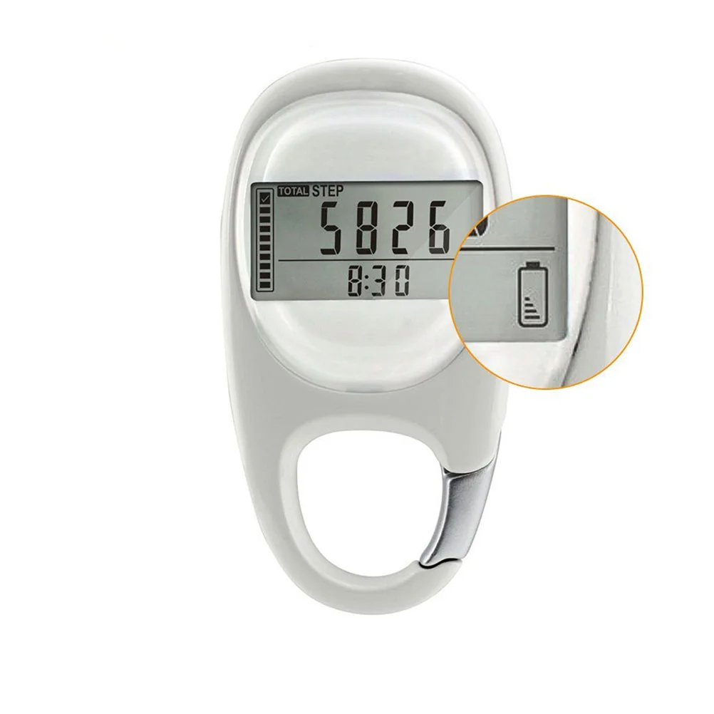 Sports Pedometer Fitness Mountain Climbing Step Counter Accurate Measurer with Clip