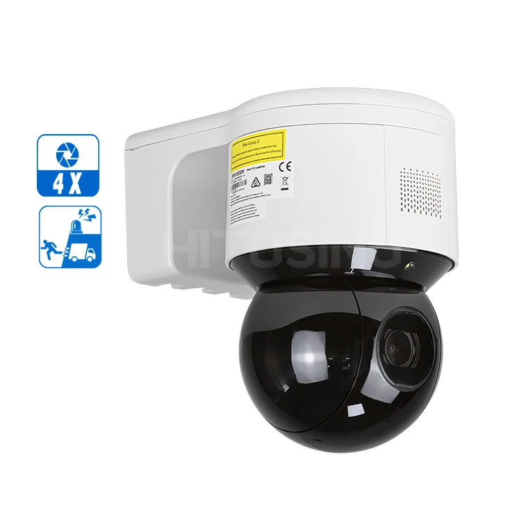 Original HIK DS-2DE3A404IW-DE 4MP Motion Detection IR Night Vision Two-way Audio Outdoor 4x Optical Zoom PTZ Camera