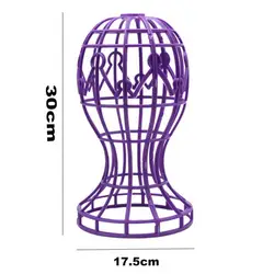 Practical Wig Stand High Tenacity Easy to Install Plastic Styling Straight Wig Middle Long Hair Holder  Hat Holder Reusable