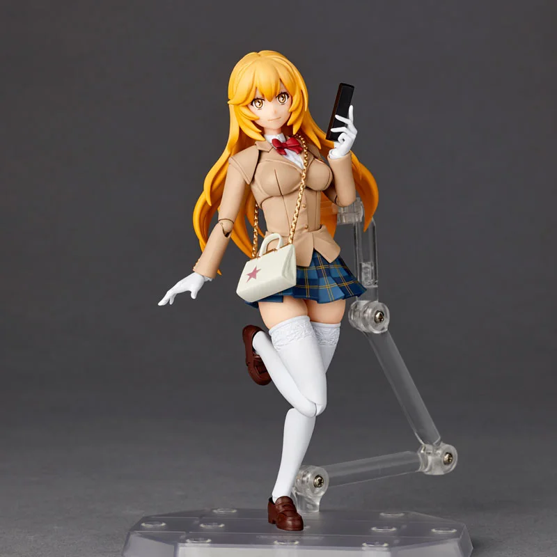 Original KAIYODO Revoltech Amazing Yamaguchi Toaru Kagaku no Railgun Misaki Shokuhou Winter Uniform Ver.Action Figure Model Toys