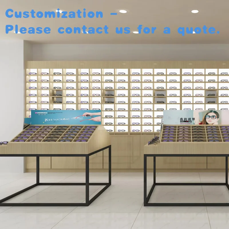 

custom.Bestyle Eyewear Store Sunglass Display Shelf Equipment Optical Shop Showcases in Storefront and Reception Are