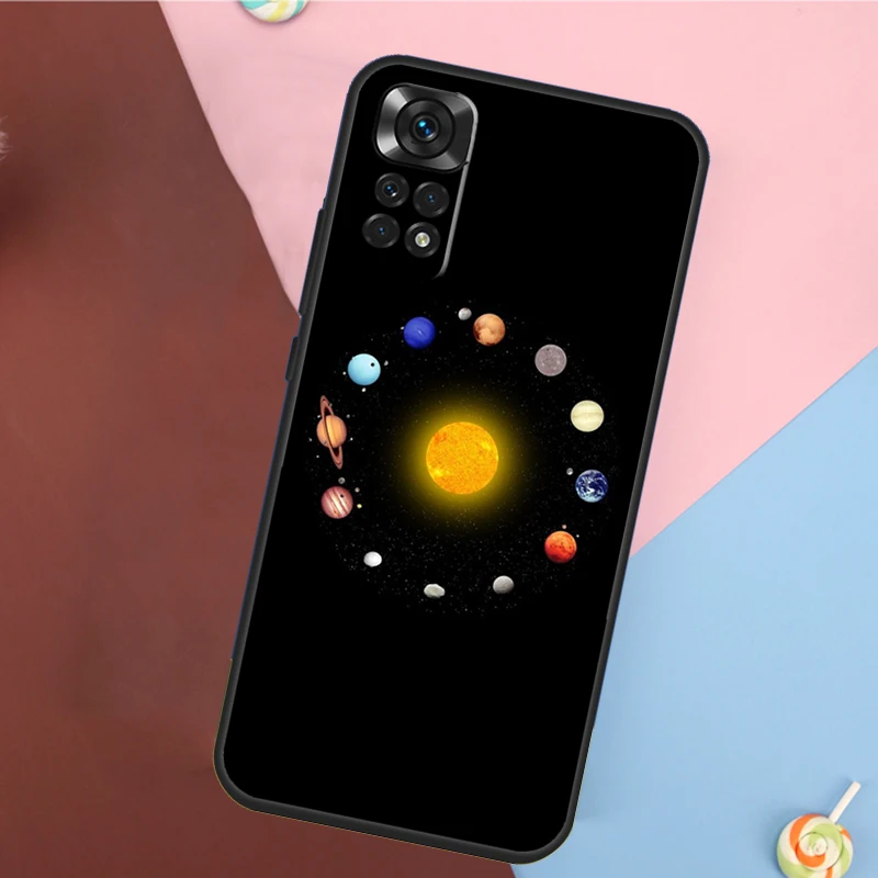 Space Planets Solar System Cover For Xiaomi Redmi Note 14 13 Pro 12 11 9 10 9S 10S 11S 12S Redmi 14C 10C 12C 13C Case