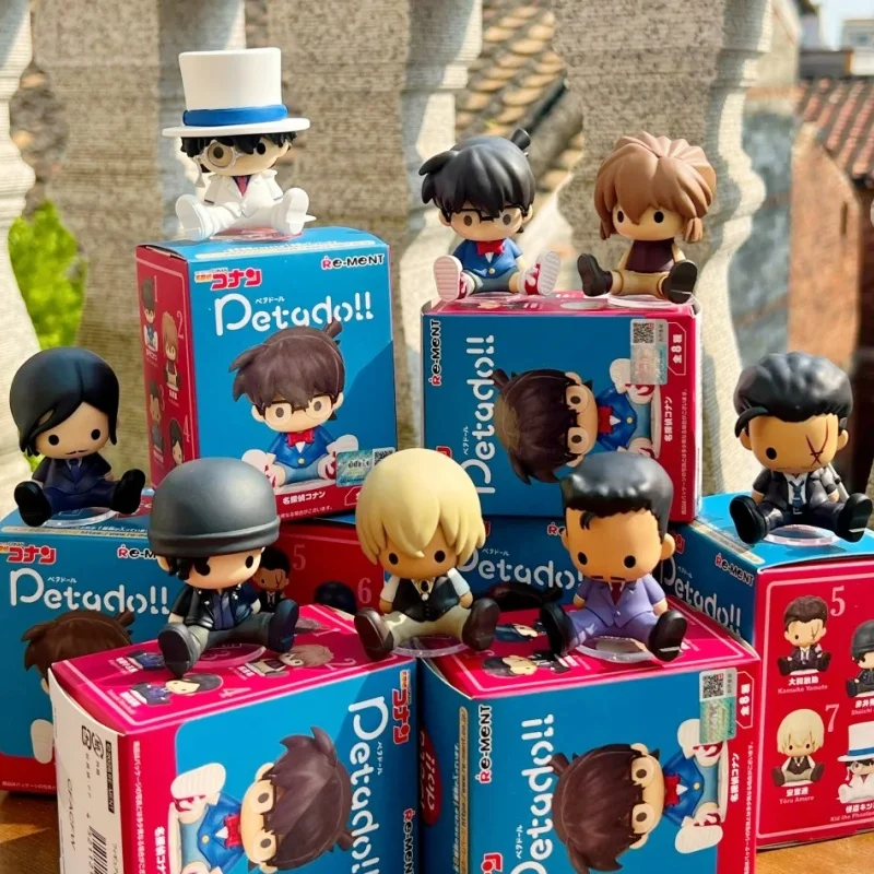

Original Re-Ment Anime Detective Conan Petadoll Series Collection Blind Box Figure Kudo Shinichi Phantom Thief Model Toy Gift