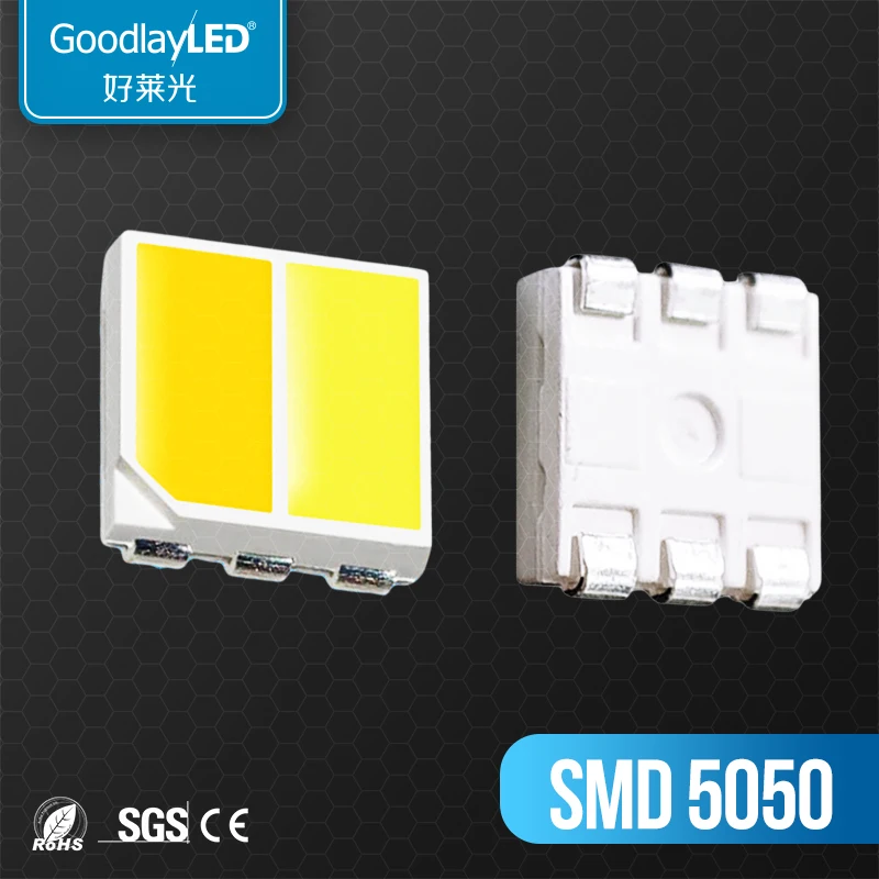 1000pcs smd 5050 Two-Color Light-Emitting