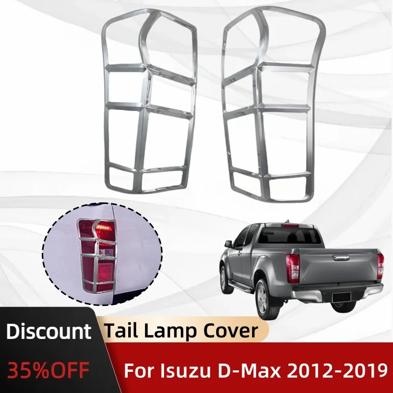 

Chrome Tail Lamp Cover trim For Isuzu D-Max Dmax 2012 2013 2014 2015 2016 2017 2018 2019 Car Accessories Exterior Components