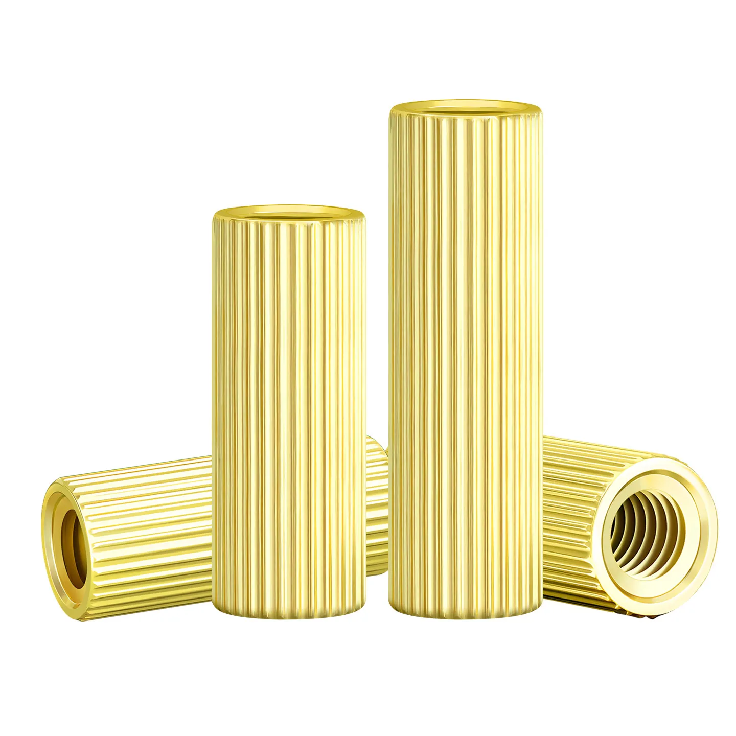 10-60pcs Fluted Copper Double-Ended Stud / Round Isolation Post Camera Screw Post M2×3×4×5×6×7×8×9×10×26