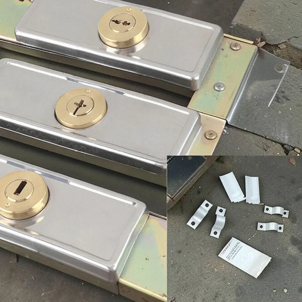 Security Rolling Shutter Lock Copper Cylinder Center Opening Design For Shop Warehouse Garage Door Entry Protective Hardware