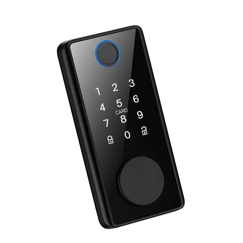 Smart Deadbolt Locks of Tuya Digital Smart Card Code Lock  Bluetooth Biometric Fingerprint Password keyless Entry Door