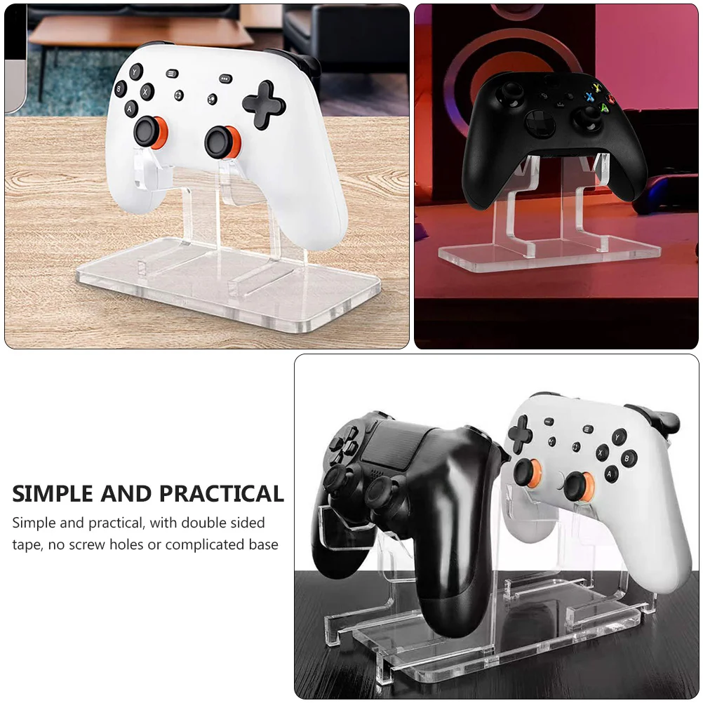 

Controller Bracket Acrylic Gamepad Display Rack Easy Install No Screw Holes Suitable for All Controllers Gamepad