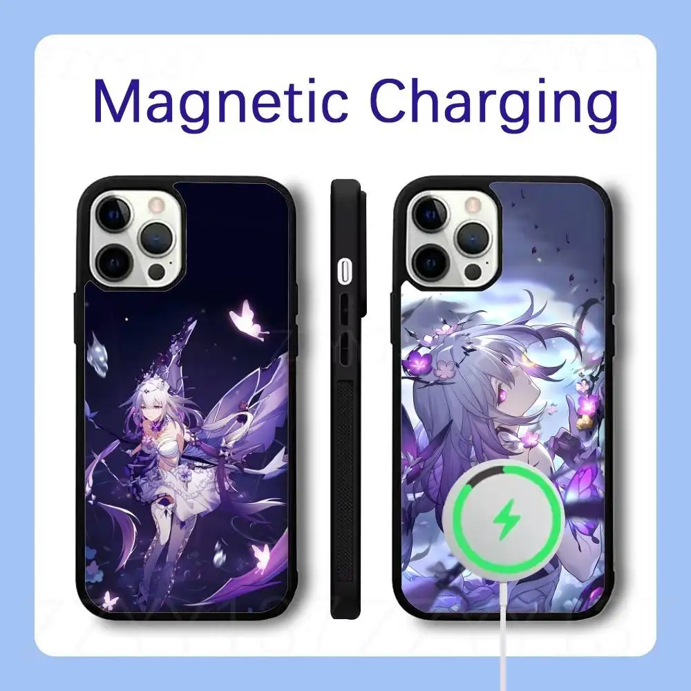 

Castorice HSR Honkai Star Rail Phone Case For iPhone 17,16,15,14,13,12,11,Pro,Max,Plus,Air,Mini,SE Magsafe Wireless Charging